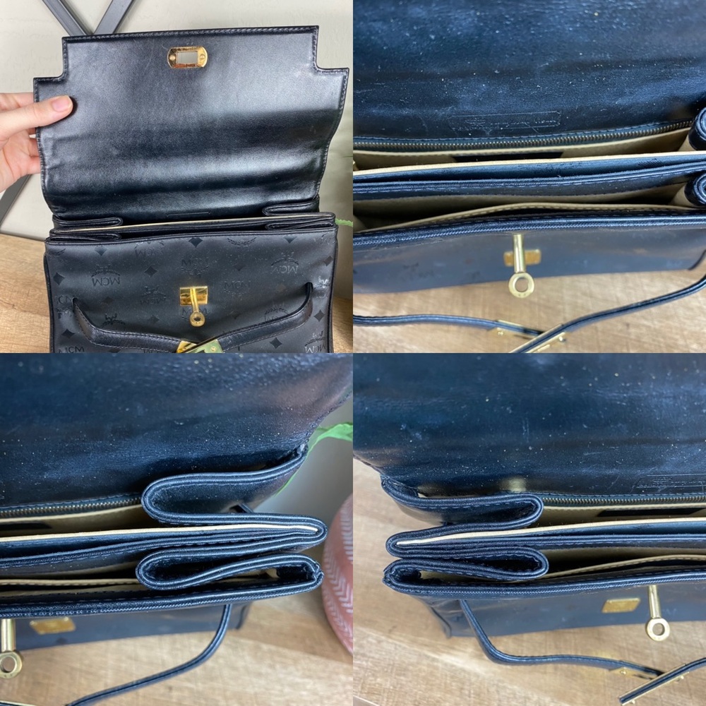 SOLD MCM Vintage Visetos Kelly Top Handle Handbag - Picture 12 of 16